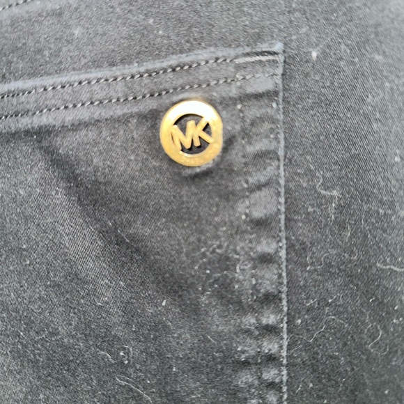 Michael Kors Pants Womens Size 10 Black Pockets Izzy Skinny Jeans - Picture 3 of 5